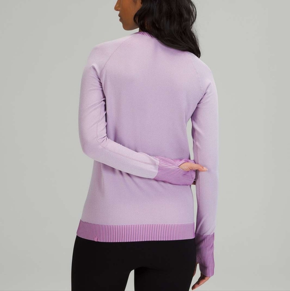 Lululemon Rest Less PulloverDiagonal Rib Wisteria Purple / Lavender Dew - Picture 2 of 14
